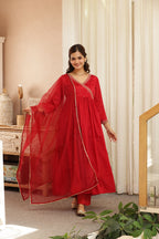 PARO EMBROIDERED ANGRAKHA SUIT SET