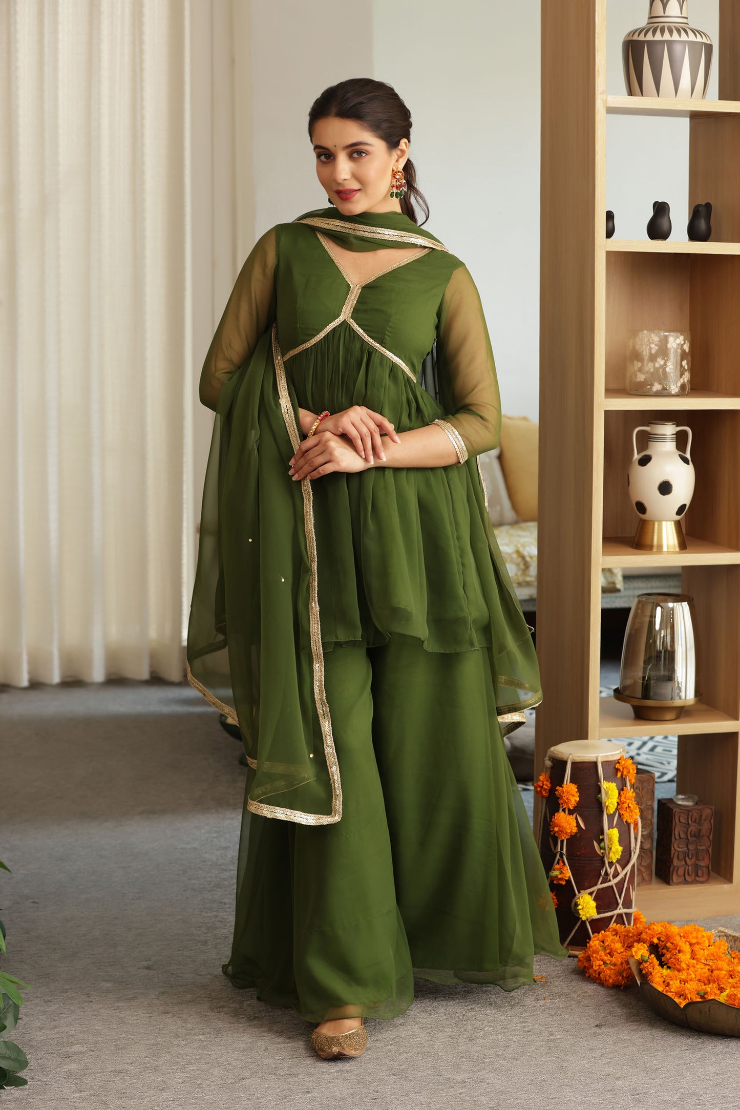 JANNAT GEORGETTE SHARARA SET