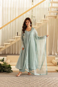 GHAZAL CHANDERI ANARKALI SUIT SET