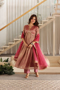 ROSE GOLD ANARKALI SUIT SET