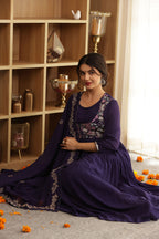 BERRYLUSH ZARI ANARKALI SUIT SET