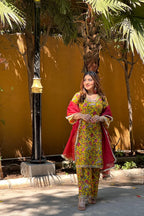 ADAKARI COTTON STRAIGHT SUIT SET