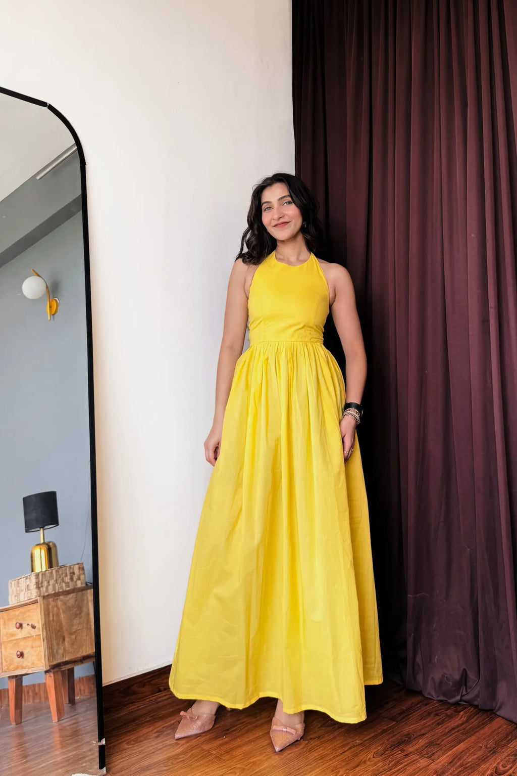 BUTTER YELLOW COTTON DRESS