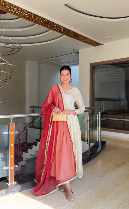 KARISHMA SHIMMER ANARKALI SUIT SET
