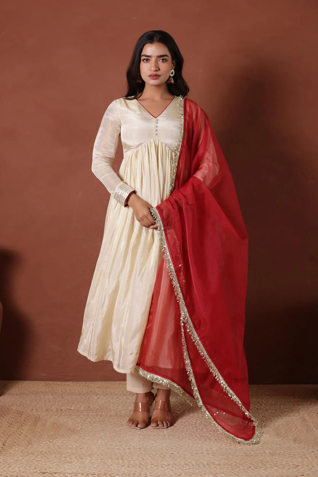KARISHMA SHIMMER ANARKALI SUIT SET