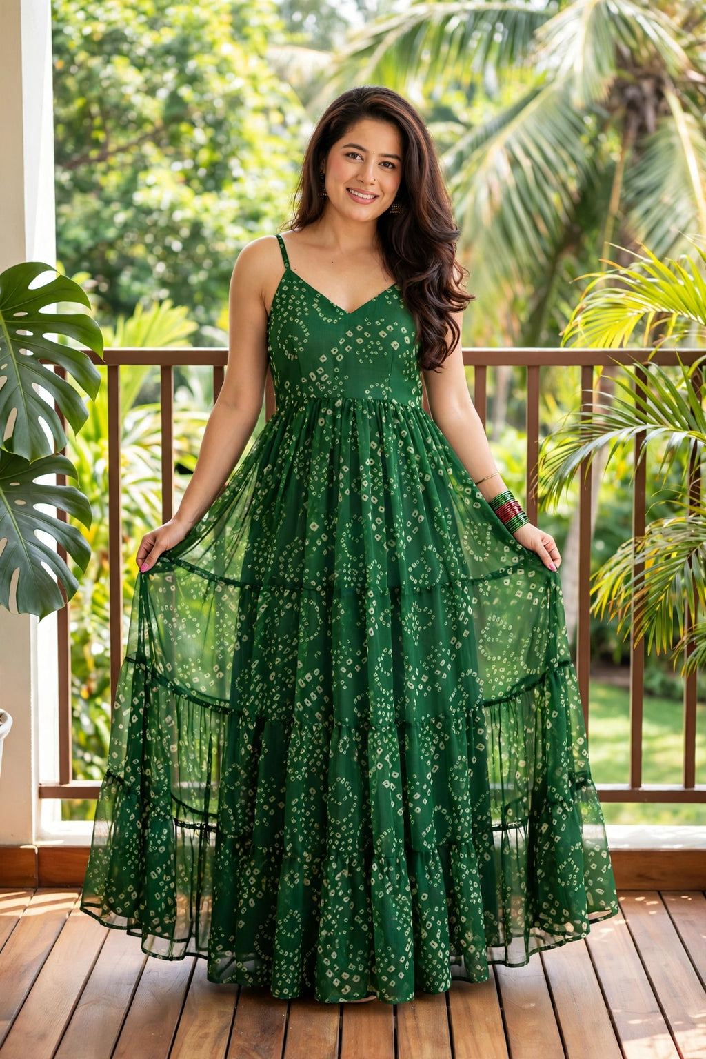 KASHISH GEORGETTE BANDHEJ DRESS