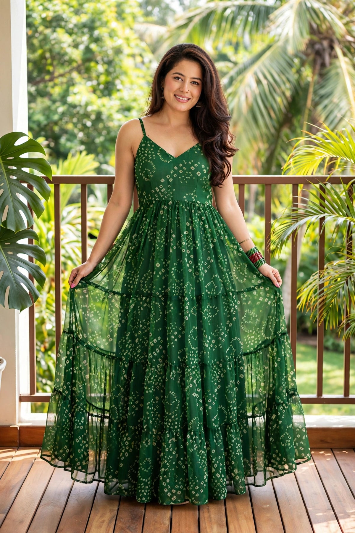 KASHISH GEORGETTE BANDHEJ DRESS