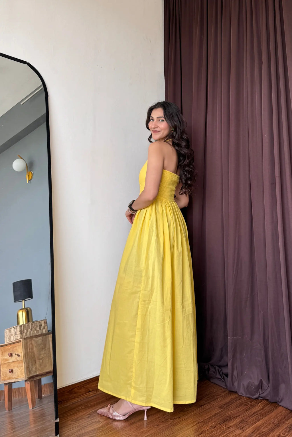 BUTTER YELLOW COTTON DRESS