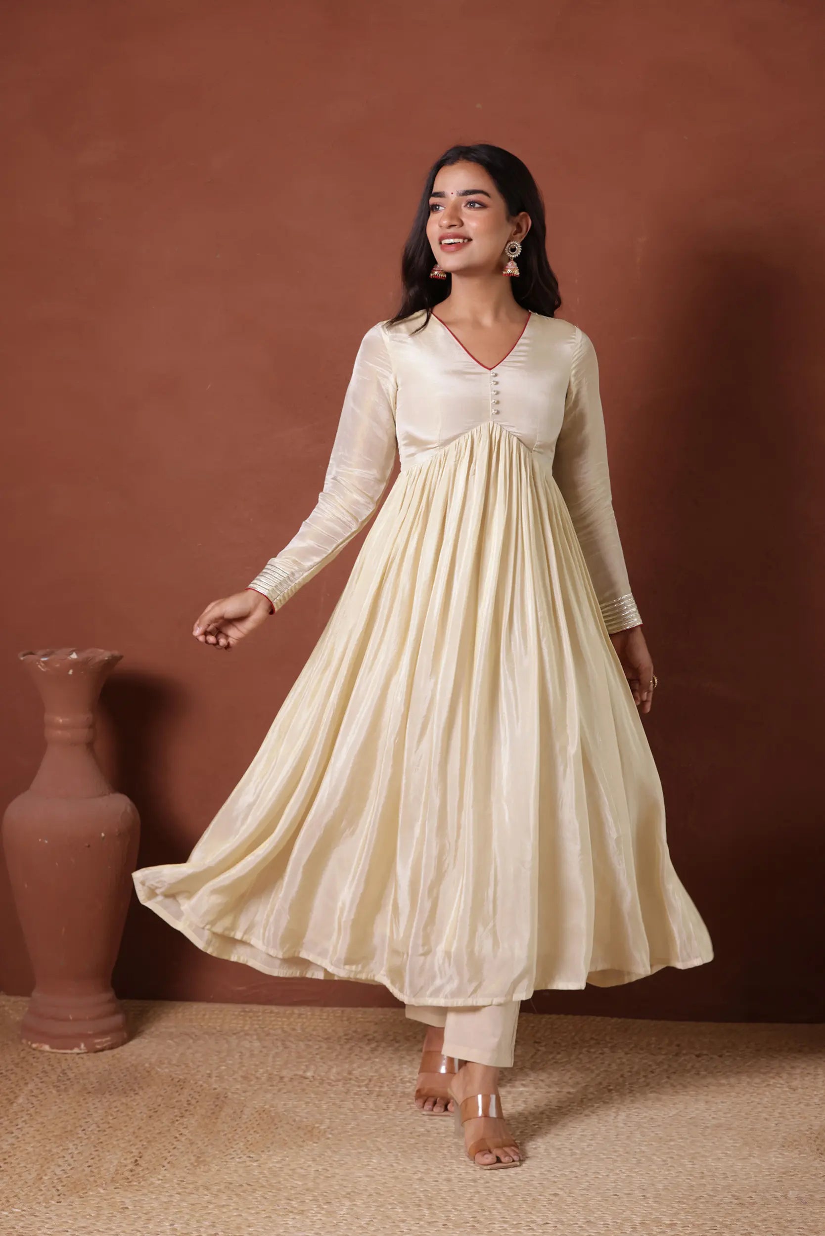 KARISHMA SHIMMER ANARKALI SUIT SET