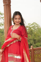 NAZAQAT SILK STRAIGHT SUIT SET