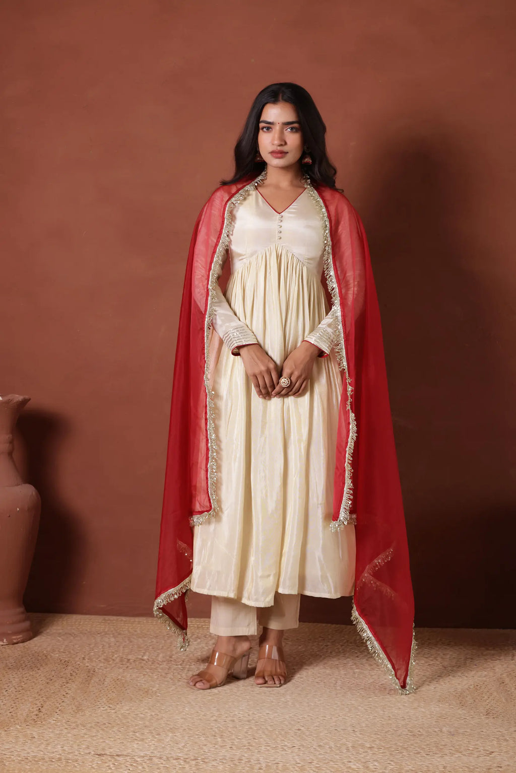 KARISHMA SHIMMER ANARKALI SUIT SET