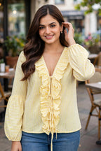 TULIP STRIPES COTTON SHIRT