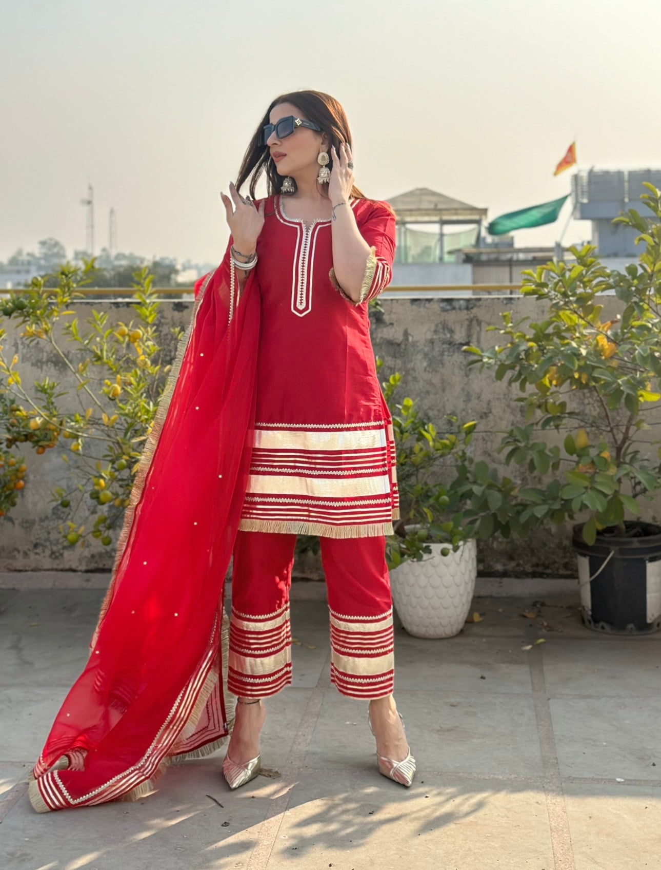 NAZAQAT SILK STRAIGHT SUIT SET