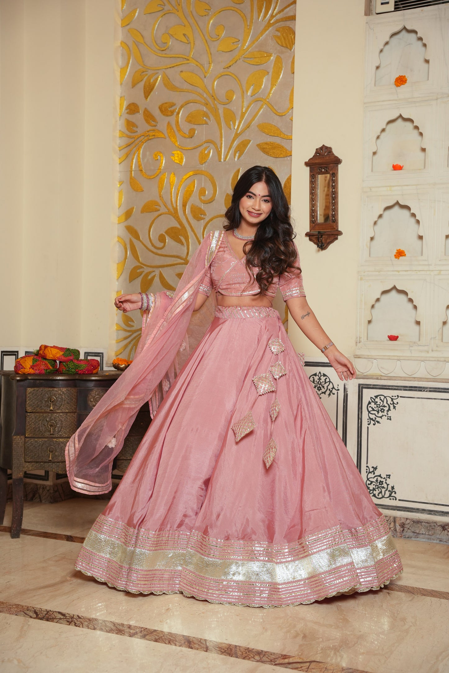 MOONLIGHT SILK LEHENGA SET