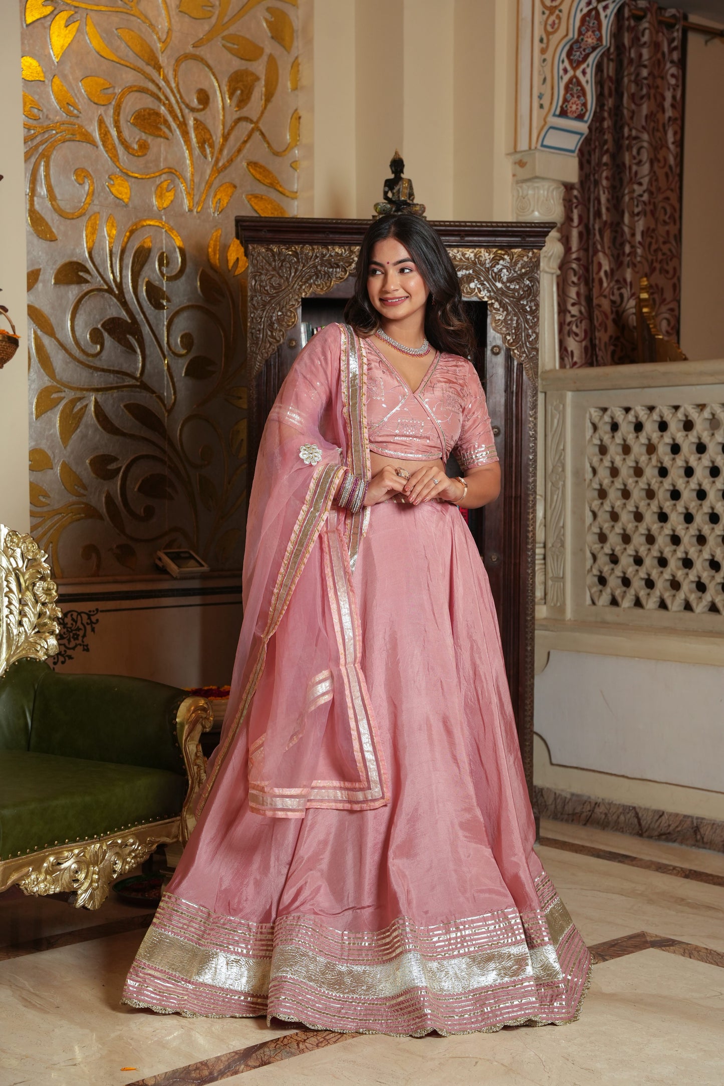 MOONLIGHT SILK LEHENGA SET