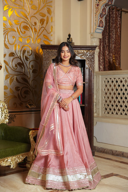 MOONLIGHT SILK LEHENGA SET