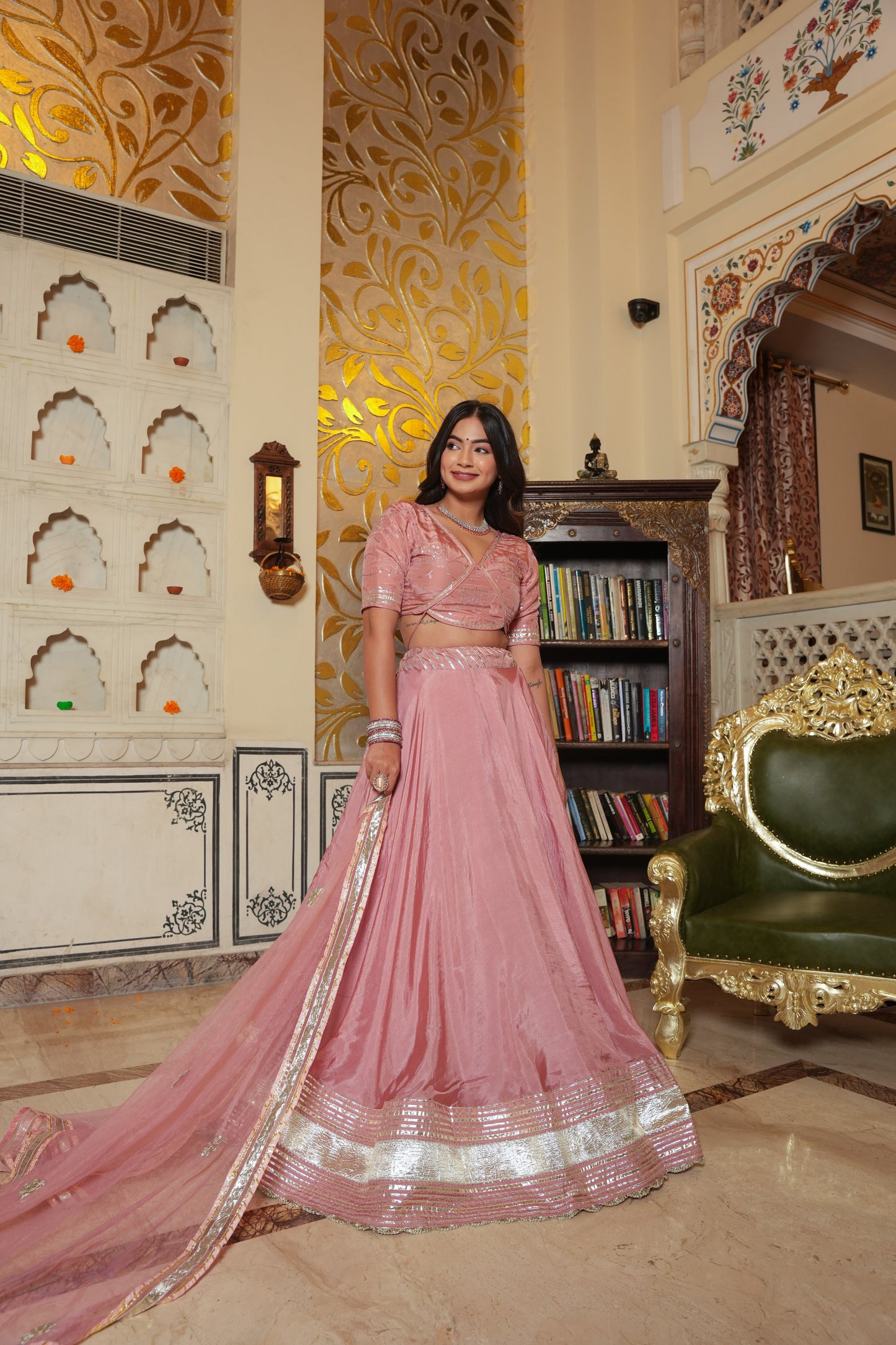 MOONLIGHT SILK LEHENGA SET