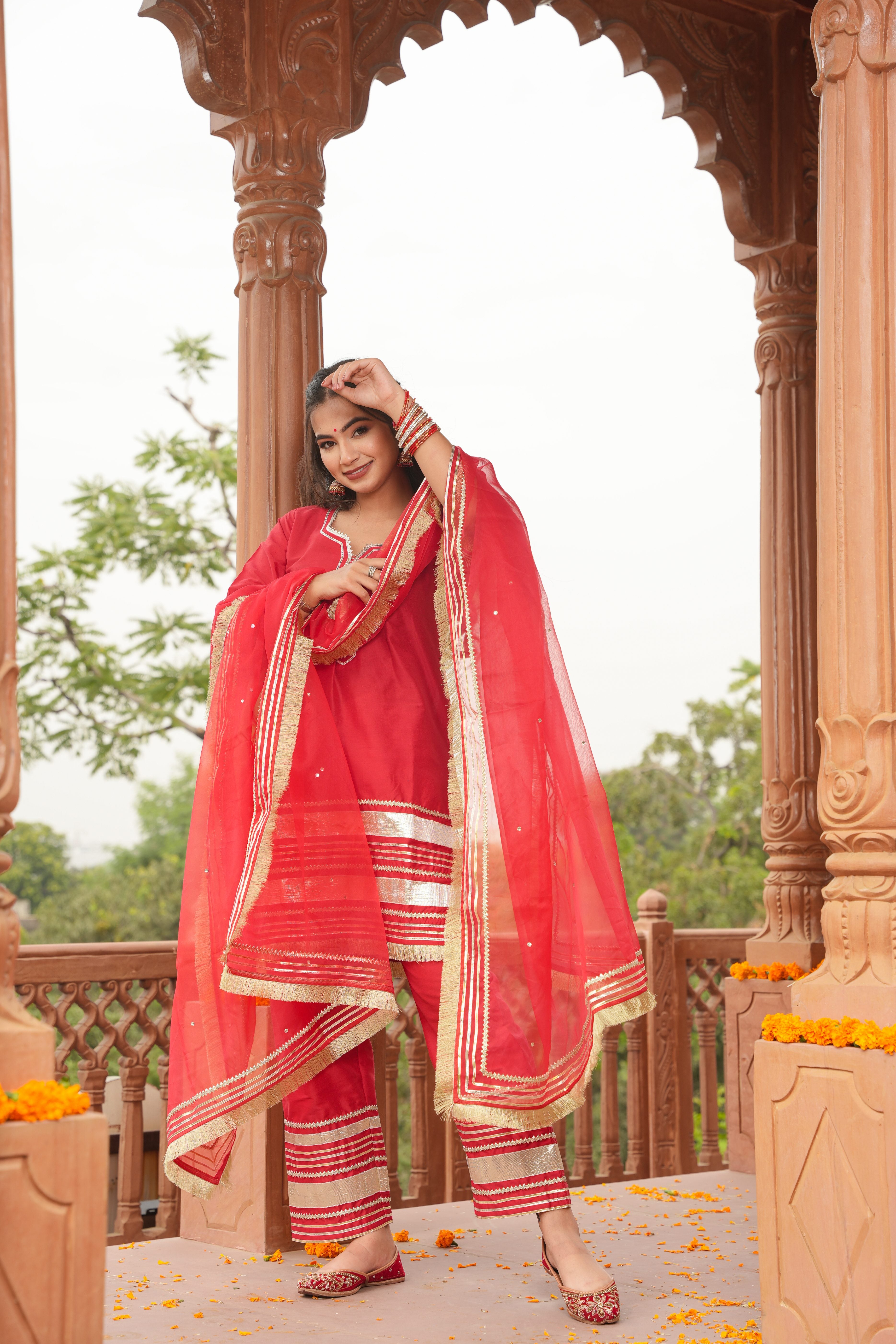 NAZAQAT SILK STRAIGHT SUIT SET