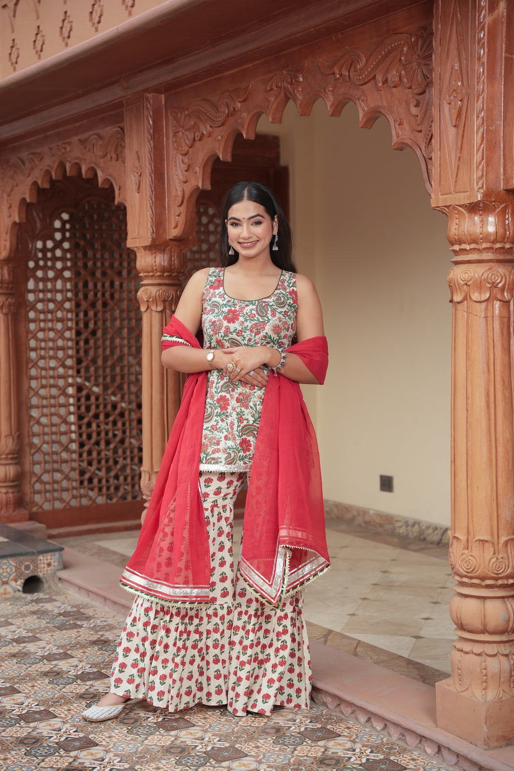 DAISY COTTON SHARARA SET