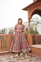 ROYAL BLUSH PURE HANDBLOCK COTTON SUIT SET