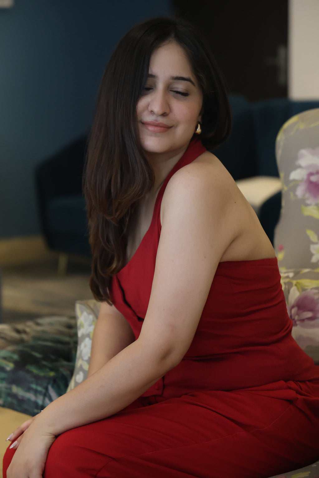 BACKLESS LINEN COORD SET