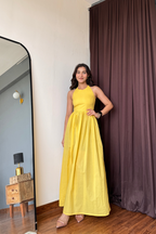 BUTTER YELLOW COTTON DRESS