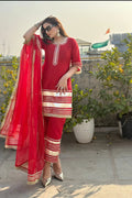 NAZAQAT SILK STRAIGHT SUIT SET