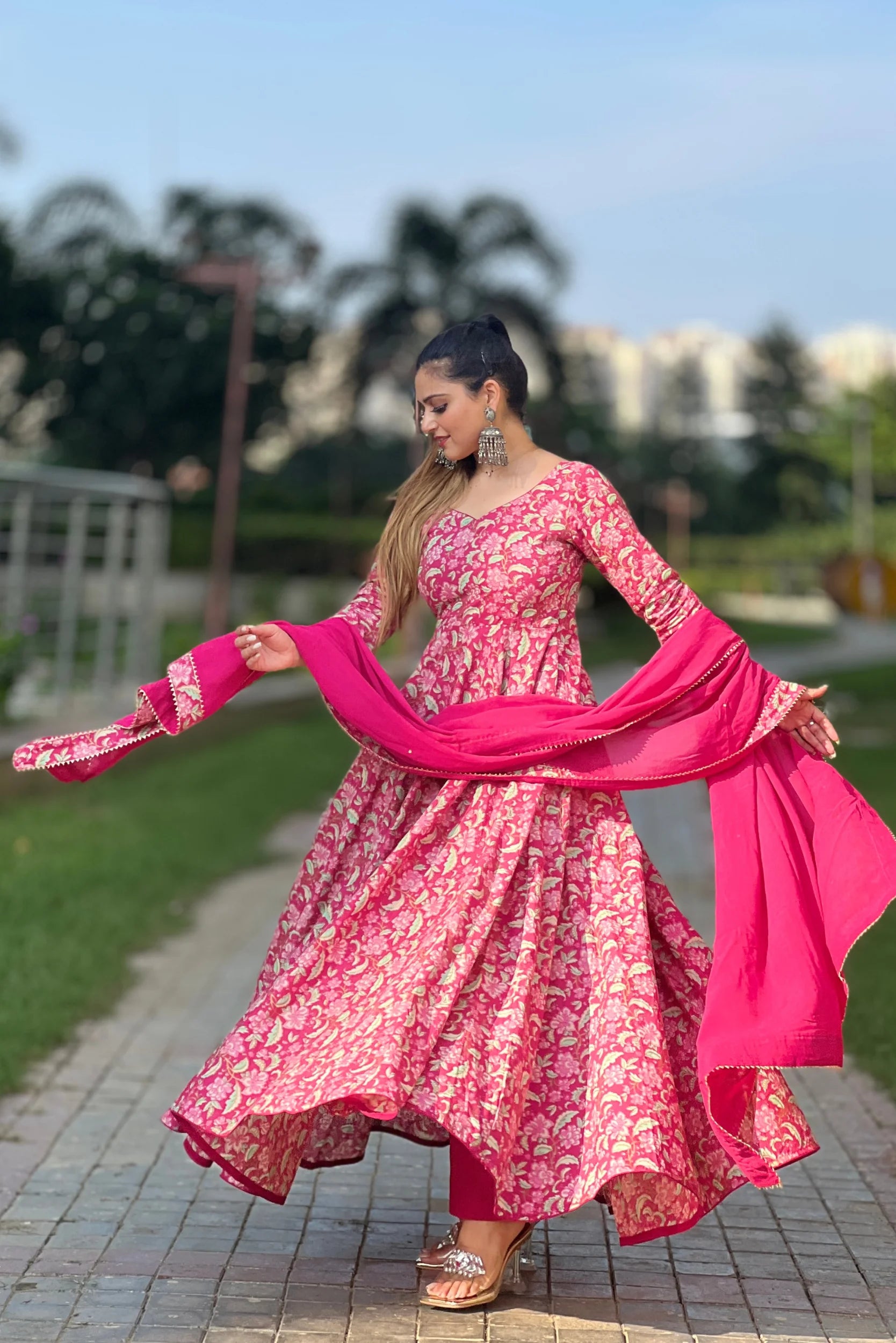 PINK PEARL COTTON SUIT SET