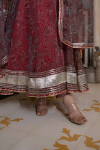 RASPBERRY ORGANZA SUIT SET