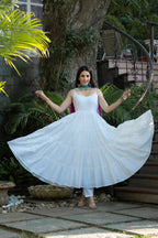 SNOWWHITE COTTON TIERED SUIT SET